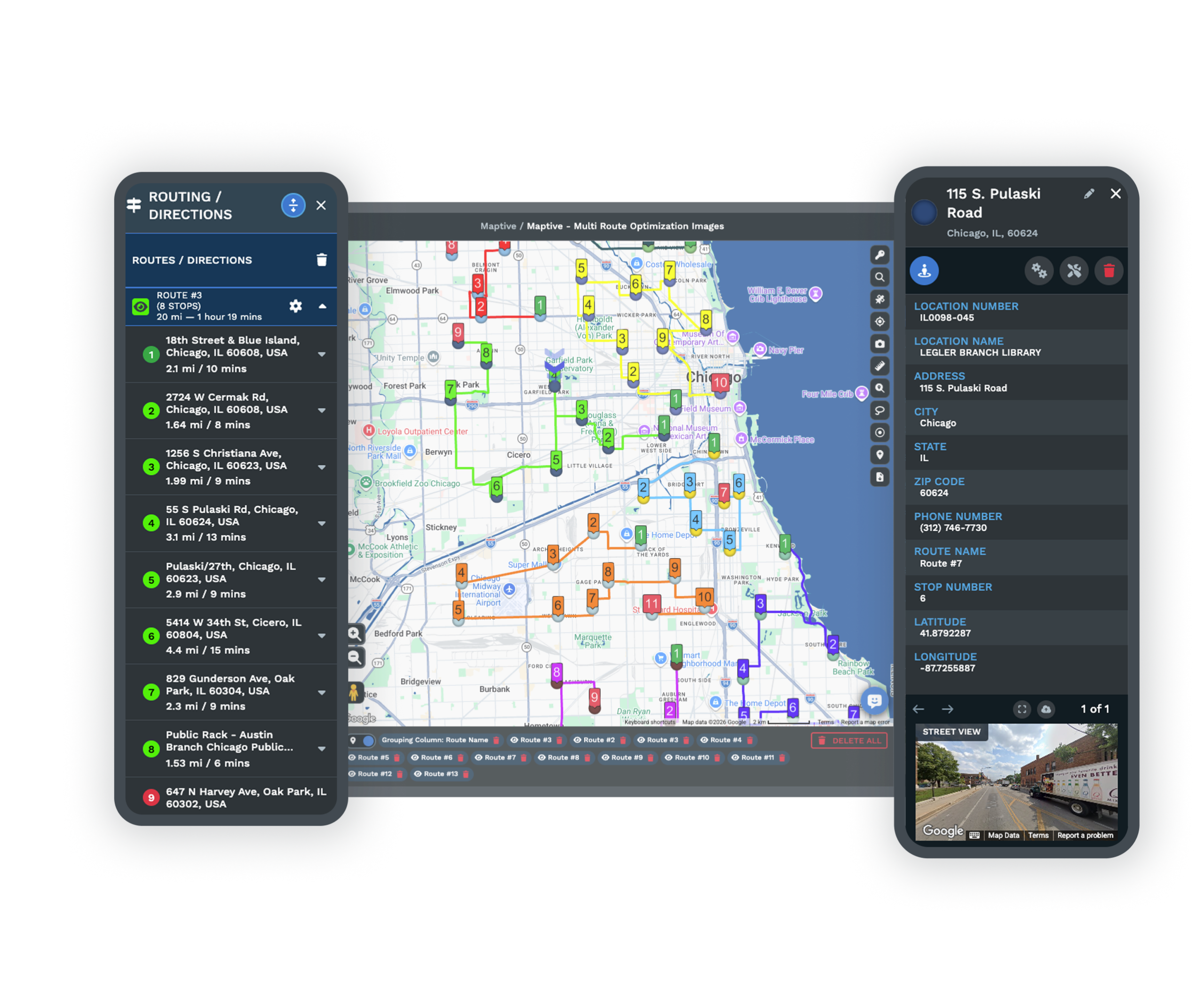 Maptive drive-time polygon tracing road networks