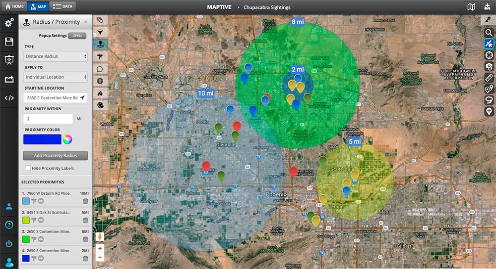 Radius Map And Proximity Tool Maptive Printable Radiu - vrogue.co