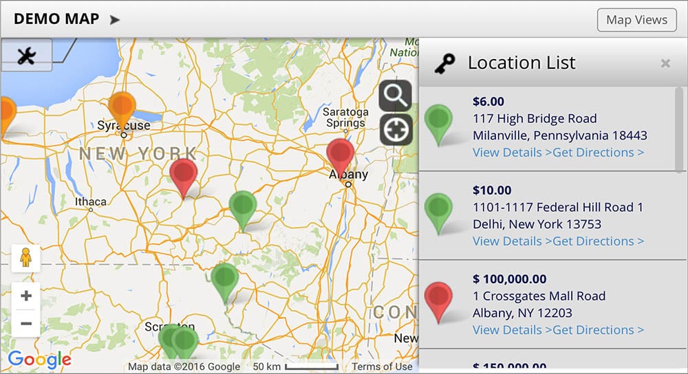 Turn by Turn Navigation Maptive