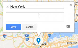 Popup box that lets you add a name and description to your marker