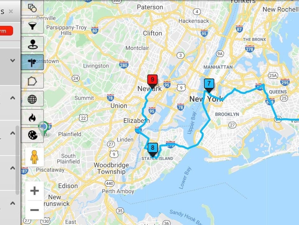 Route for Supply Chain Use Case - Mapping Software