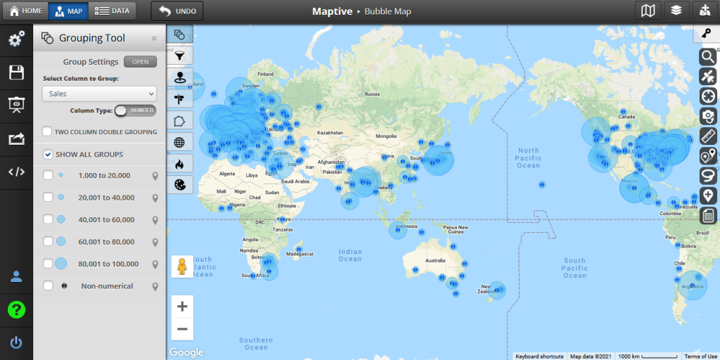 Bubble Maps