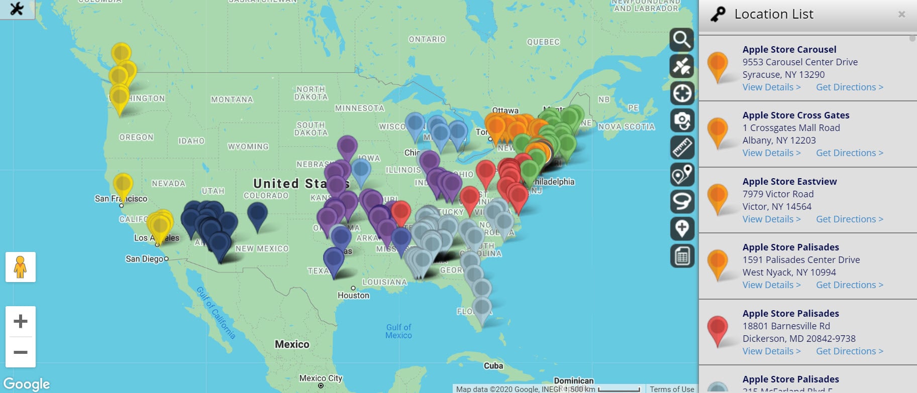 map multiple locations on a map        <h3 class=