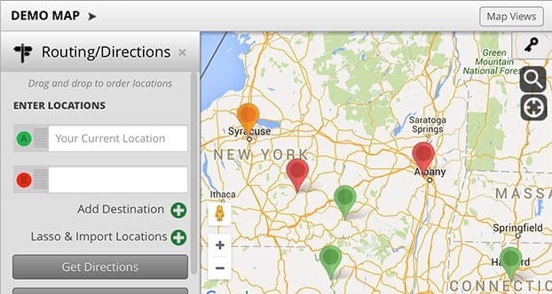 Directions From To Location Turn-By-Turn Navigation And Optimized Directions | Maptive