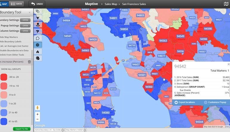 Density Map - Boundary Map Tool