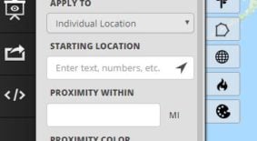 Proximity Radius Circles Tool