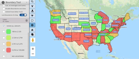 Boundary and Sales Territory Tools - Campaign Mapping Software