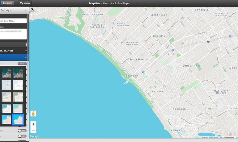 Customizable Google Maps Base Map