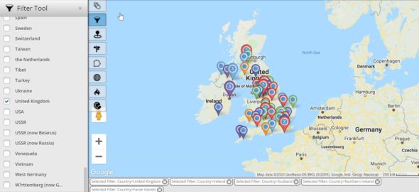 Filter Tool Pin Map