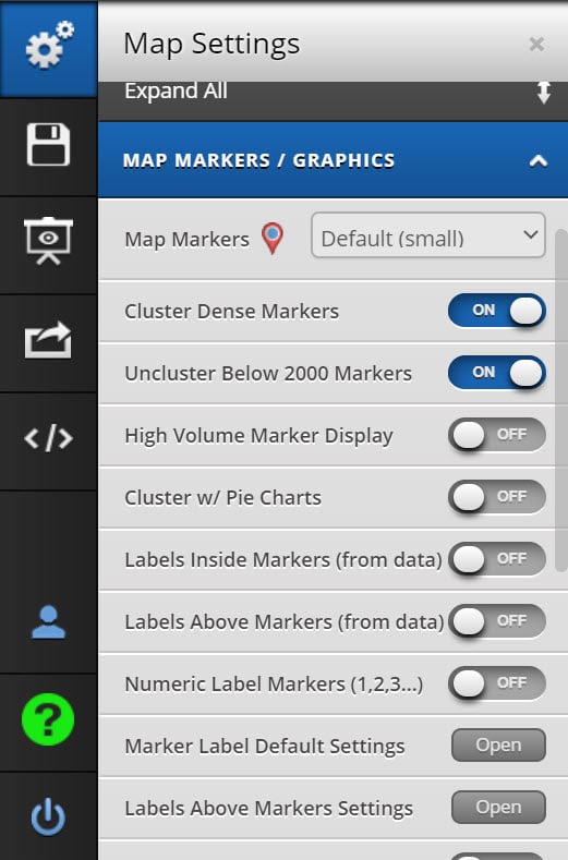 Settings - Marker and Pin Customization