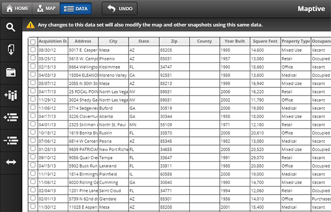 Large data set support