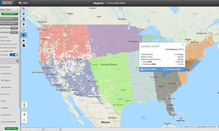 Geographic Boundary Tool