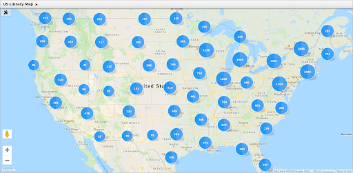US Public Library Cluster Map