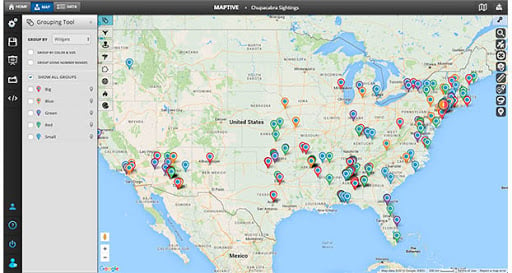 Grouping Tool Pin Map