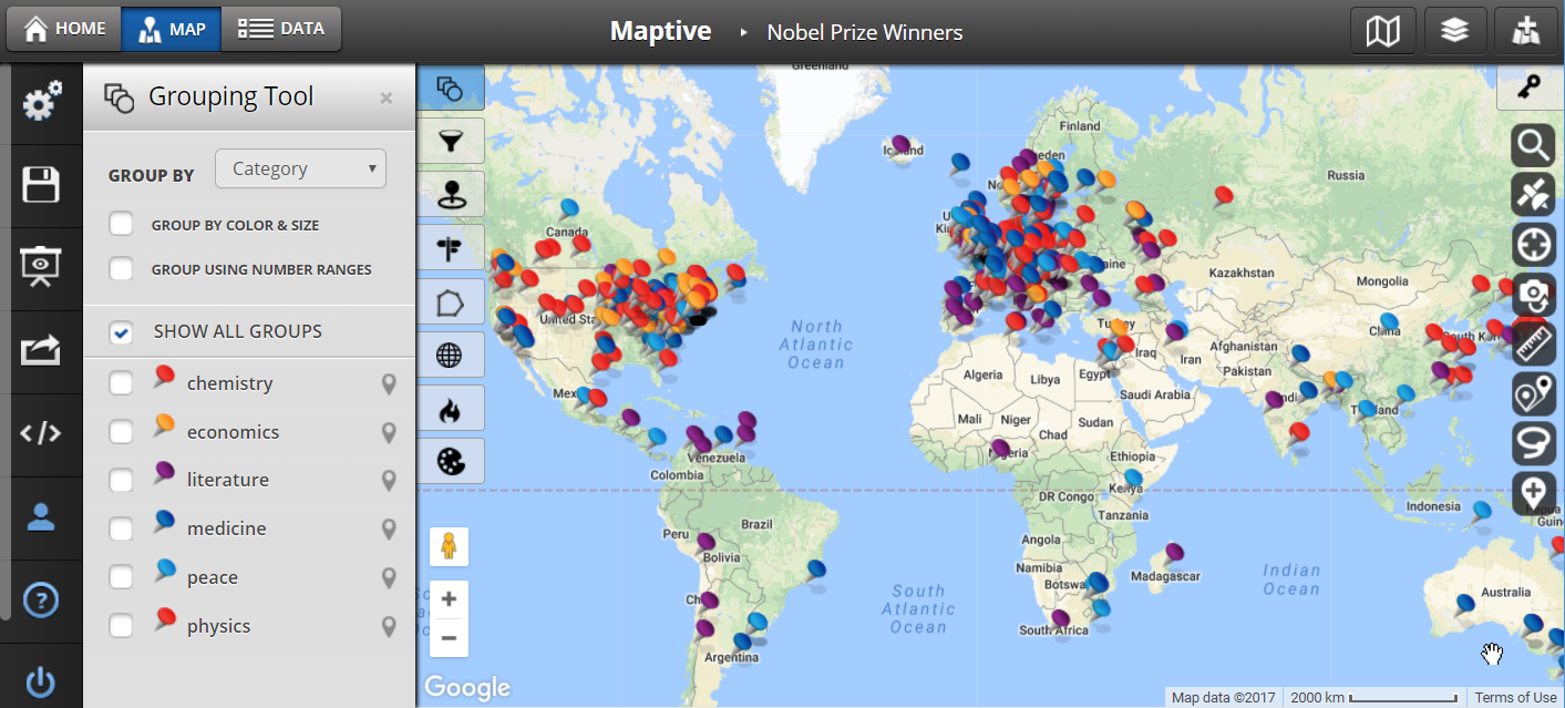 GIS Software - Map Example