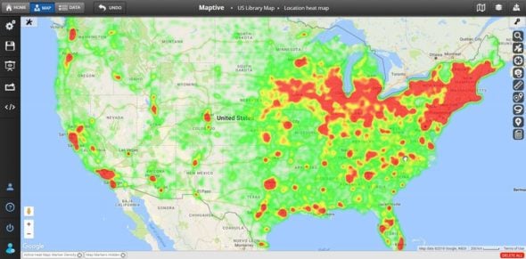 GIS Software - Zip Code Heat Map
