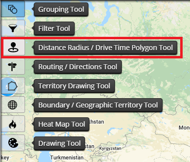 Distance Radius Map Tool