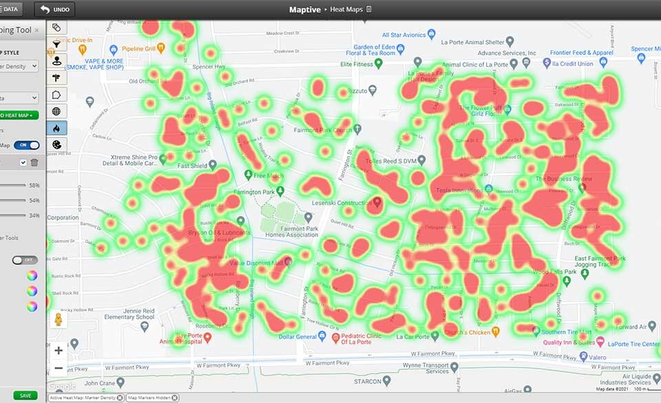heat map data visualization