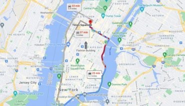 Google Maps Shortest Route
