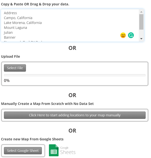 Copy Map Data