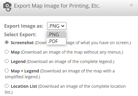 Easy Map Export