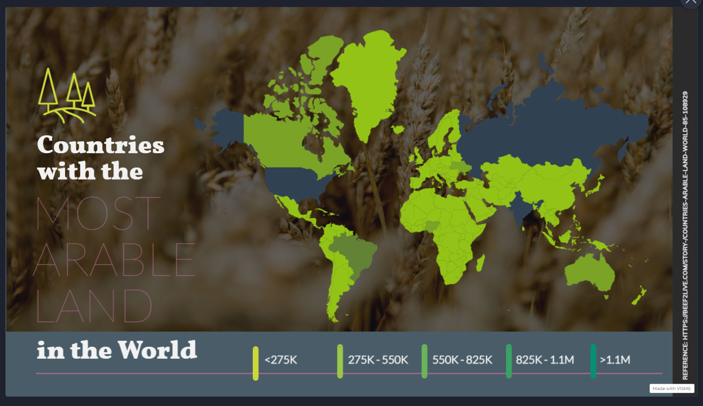 Visme Presentation Map