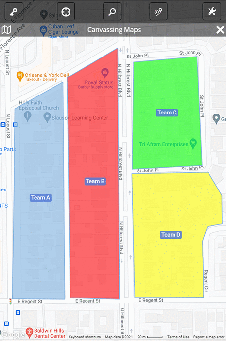 Neighborhood Canvassing Maps