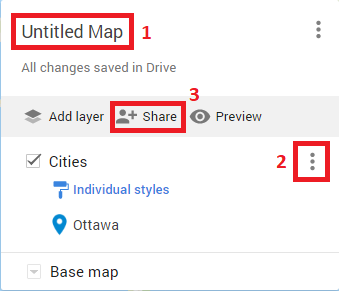 Customize Map Details