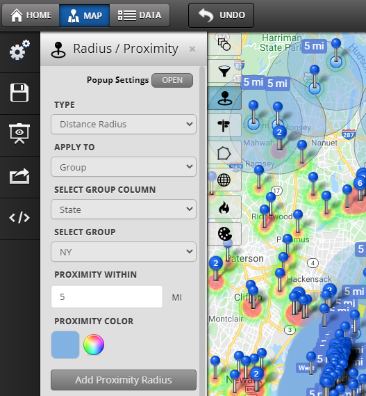 Radius Map And Proximity Tool Maptive Printable Radiu - vrogue.co