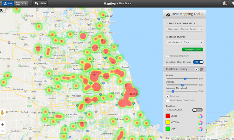 Types of Geographic Heat Maps