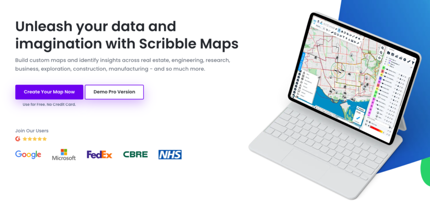 Scribble Maps Location Intelligence Software 880x425 