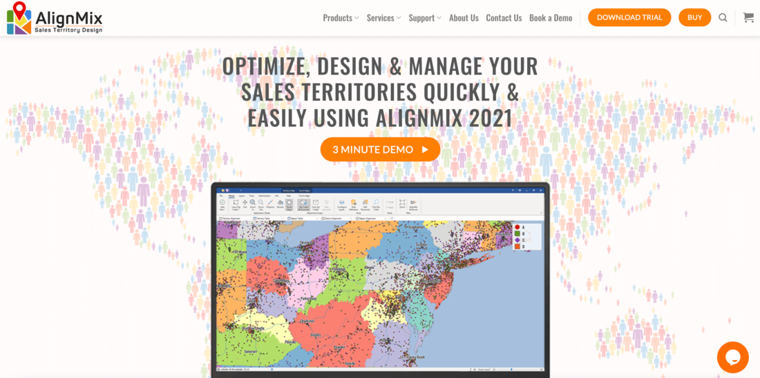 The 15 Best Sales Territory Mapping - Best Sales Mapping Software AlignMix 1100x548 