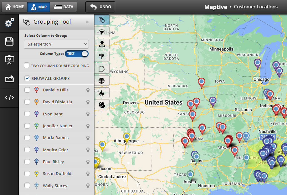 Marker Grouping Tool Maptive
