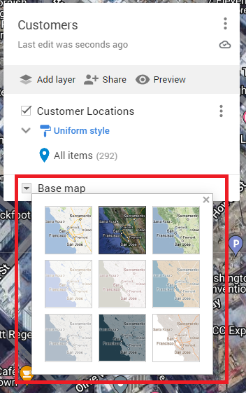 Change Base Map