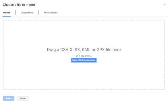 How to Map Multiple Locations with - Choose File To Import 585x362