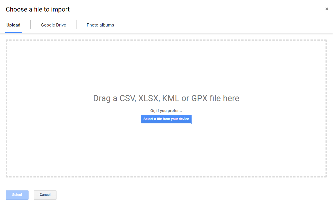 How to Map Multiple Locations with - Choose File To Import 