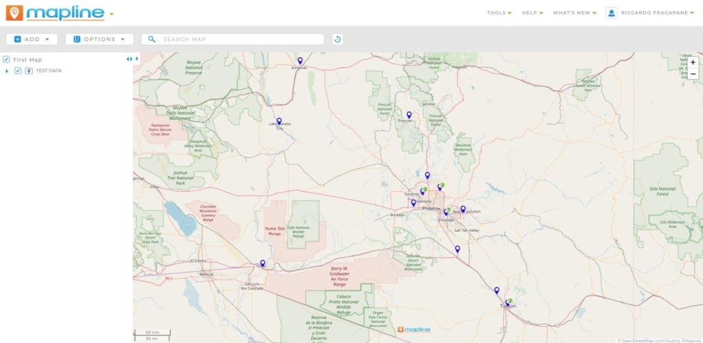 Mapline Map