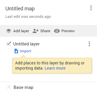 Name Your Google Map and Add Layer