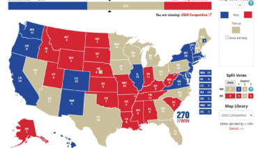 what is a political map