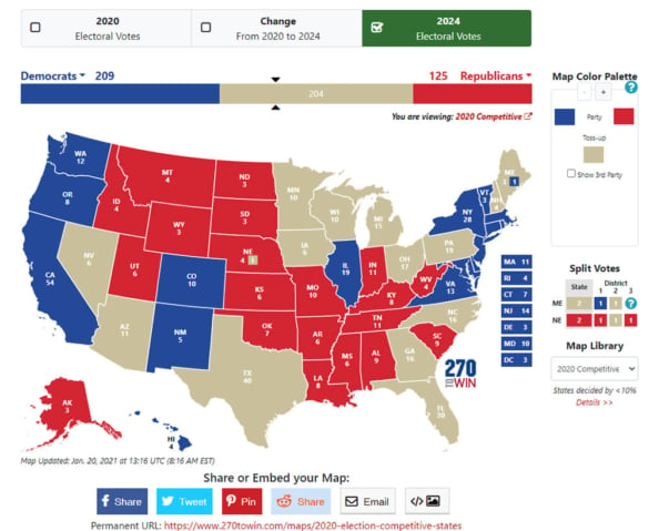 what is a political map