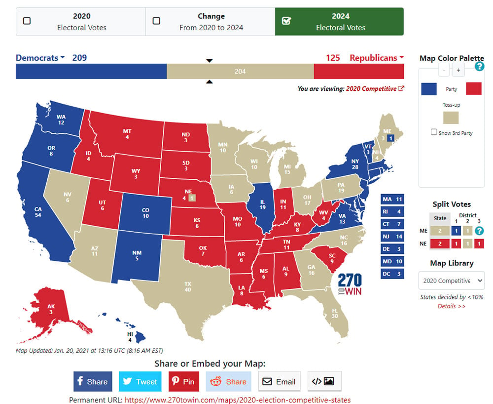 2024 Interactive Political Map