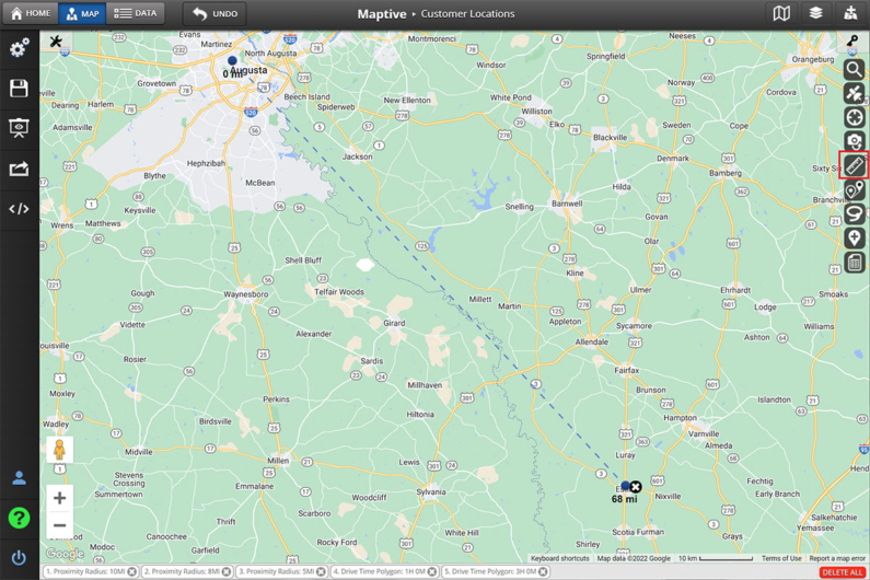 How to Measure Distance Between 2 Addresses or Points Maptive