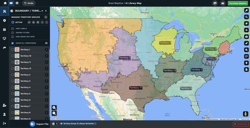 automated territory generation