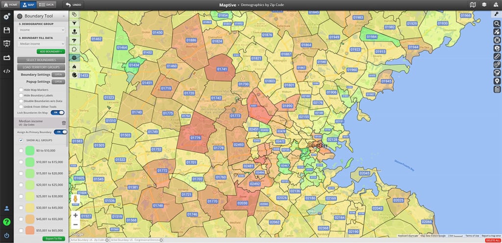 Political Campaign Demographics Mapping