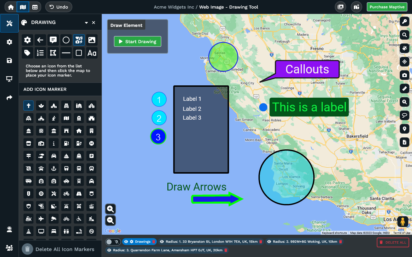 Map Drawing Tool