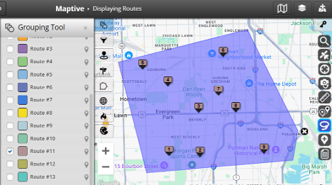 Optimize Your Routes - Step 1- Select Markers to Route
