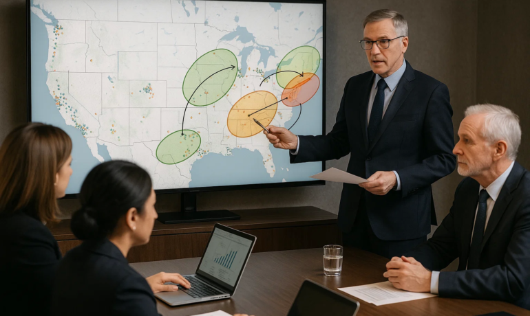 Visualize Your Expansion Plan: Top-Level Maps for Board Reports