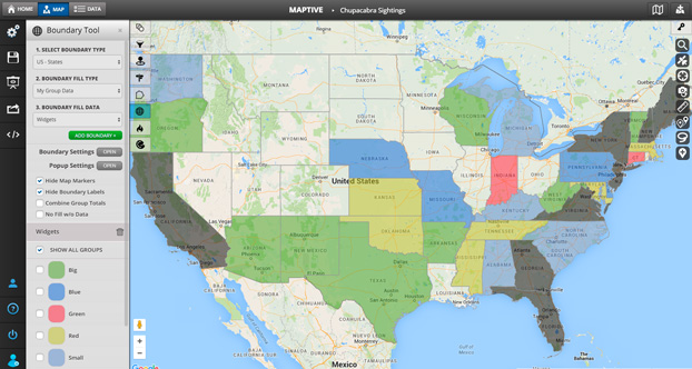 Geographic Boundary Territory Tool