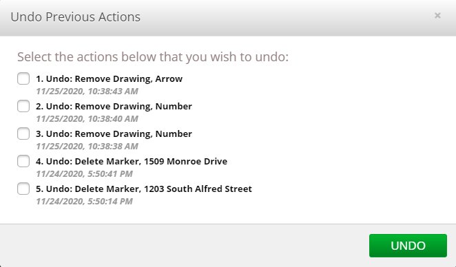 “Undo” Feature