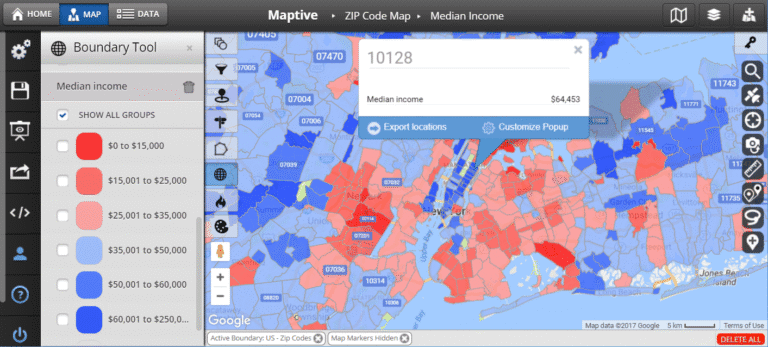 Create Territory Maps with Zip Codes | Maptive
